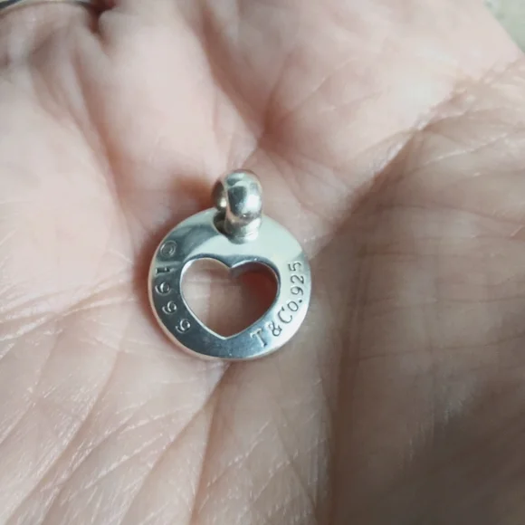 Elsa Peretti Sterling Silver Cut Out Heart Charm - Picture 2 of 4